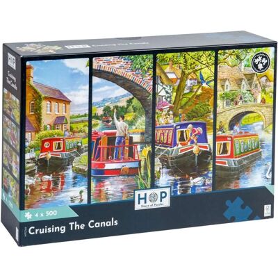 HOP - House of Puzzles 4 Puzzles - Canals - Puzzle set HOP - House of Puzzles 4 Puzzles - Canals - Puzzle set
