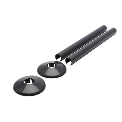 Talon Snappit Radiator Pipe Covers Collars - Anthracite Grey Talon Snappit Radiator Pipe Covers Collars - Anthracite Grey