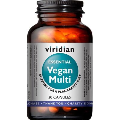 Multivitamínico Vegano Viridian - 30 Cápsulas Multivitamínico Vegano Viridian - 30 Cápsulas