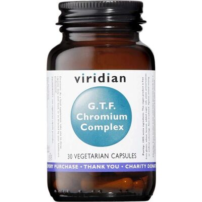 Viridian G.T.F. Chrom-Komplex 30 Veg Caps - Nahrungsergänzung Viridian G.T.F. Chrom-Komplex 30 Veg Caps - Nahrungsergänzung