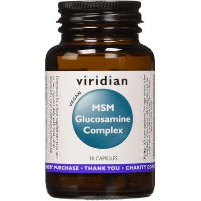 Viridian Glucosamin MSM Komplex - 30 Vegi-Kapseln Viridian Glucosamin MSM Komplex - 30 Vegi-Kapseln
