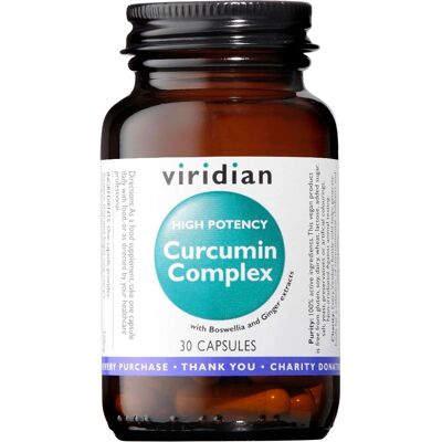 Viridian Hochpotentes Curcumin-Komplex - 30 Vegicaps Viridian Hochpotentes Curcumin-Komplex - 30 Vegicaps
