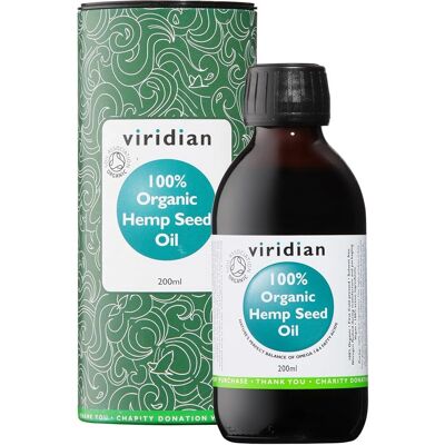 Huile de Graines de Chanvre Bio Viridian - 200ml - Cœur & Peau - Publicité Huile de Graines de Chanvre Bio Viridian - 200ml - Cœur & Peau - Publicité