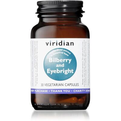 Viridian Heidelbeere mit Augentrost-Extrakt - Unterstützung für Augengesundheit Viridian Heidelbeere mit Augentrost-Extrakt - Unterstützung für Augengesundheit