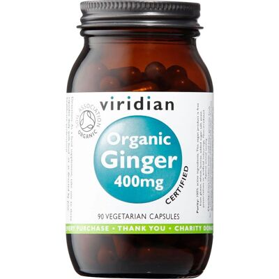 Viridian Gingembre Organique - 400mg - Caps Végétariennes - Publicité Viridian Gingembre Organique - 400mg - Caps Végétariennes - Publicité