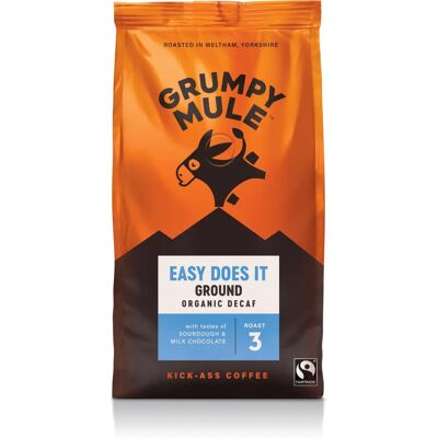 Grumpy Mule Easy Does It - Organiczne, Bez kofeiny, 200g Grumpy Mule Easy Does It - Organiczne, Bez kofeiny, 200g