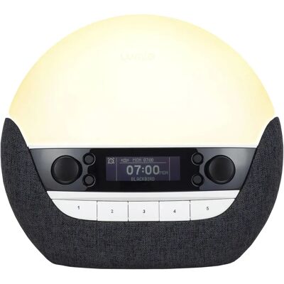 Lumie Bodyclock Luxe 750DAB - Réveil lumineux - USB/DAB+/Bluetooth - Anthracite - Publicité Lumie Bodyclock Luxe 750DAB - Réveil lumineux - USB/DAB+/Bluetooth - Anthracite - Publicité