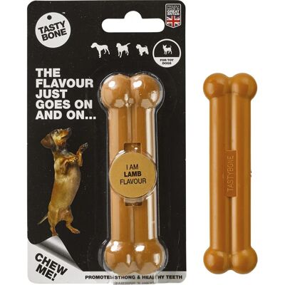 Osso de Nylon de Cordeiro Tasty Bone - Brinquedo e Cuidados Orais Osso de Nylon de Cordeiro Tasty Bone - Brinquedo e Cuidados Orais