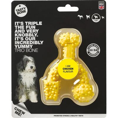 Tasty Bone Tastybone Trio Bone Chicken - Small Chew Toy Tasty Bone Tastybone Trio Bone Chicken - Small Chew Toy