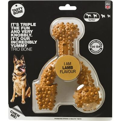 Tasty Bone Tastybone Trio Lamb - Dog Chew Toy Tasty Bone Tastybone Trio Lamb - Dog Chew Toy