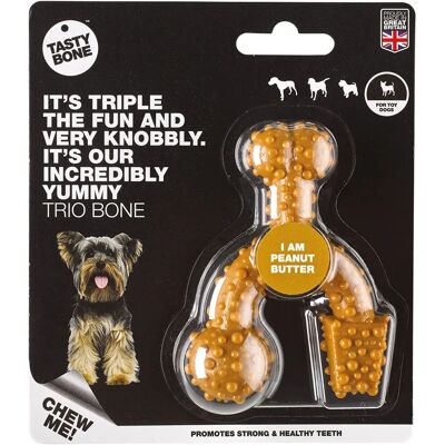 TastyBone Os en Nylon Trio pour Chien - Beurre de Cacahuète - Publicité TastyBone Os en Nylon Trio pour Chien - Beurre de Cacahuète - Publicité