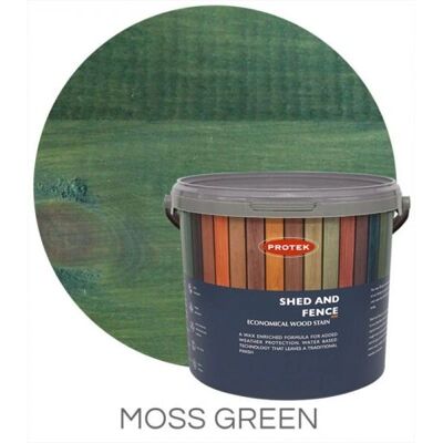 Protek - Shed & Fence - Moss Green - Wood Stain Protek - Shed & Fence - Moss Green - Wood Stain