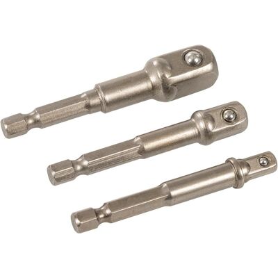 Ensemble de 3 adaptateurs hexagone Silverline 819713 - Accessoire pour perceuse Ensemble de 3 adaptateurs hexagone Silverline 819713 - Accessoire pour perceuse