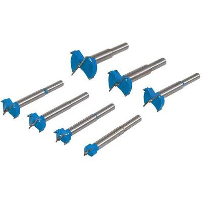 Silverline Titanium-coated Forstner Bit Set 7pce 12 - 35mm - Forstner Set Bit Silverline Titanium-coated Forstner Bit Set 7pce 12 - 35mm - Forstner Set Bit
