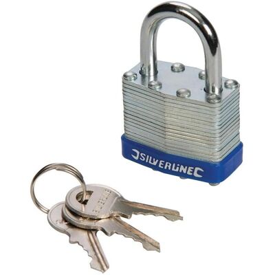Silverline 704400 Gelamineerde Stalen Slot - Weerbestendig - 3 Maten Silverline 704400 Gelamineerde Stalen Slot - Weerbestendig - 3 Maten