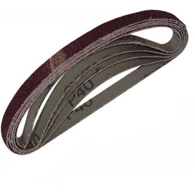 Silverline - Bandes abrasives 13 x 457mm 5 pièces Grain 40 Silverline - Bandes abrasives 13 x 457mm 5 pièces Grain 40