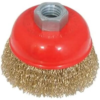 Silverline 75mm Angle Grinder Wire Cup Brush - Steel Silverline 75mm Angle Grinder Wire Cup Brush - Steel