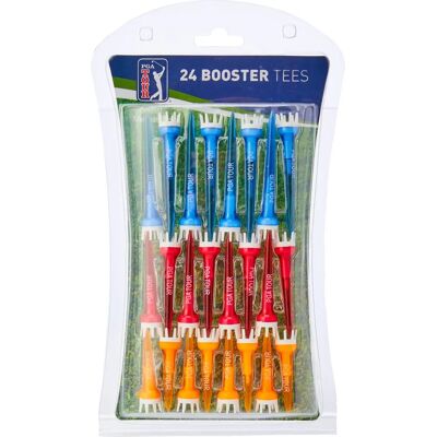 Tee de golf PGA TOUR - Multicolores, 3 tailles - 24 pcs Tee de golf PGA TOUR - Multicolores, 3 tailles - 24 pcs