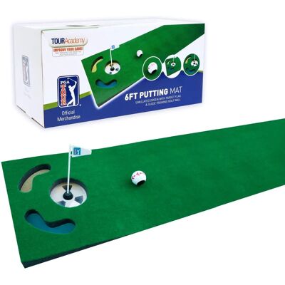 PGA TOUR 6ft puttingmatta med tränings-DVD och boll PGA TOUR 6ft puttingmatta med tränings-DVD och boll