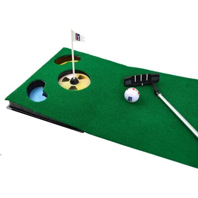 Tapis de putting PGA Tour de 6 pieds - Green d'entraînement avec obstacles Tapis de putting PGA Tour de 6 pieds - Green d'entraînement avec obstacles