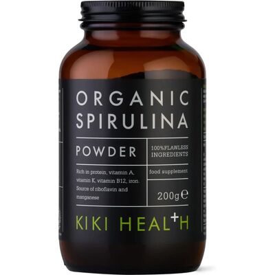 KIKI Health Espirulina Orgánica - 200g en Polvo, Cruda y Vegana KIKI Health Espirulina Orgánica - 200g en Polvo, Cruda y Vegana