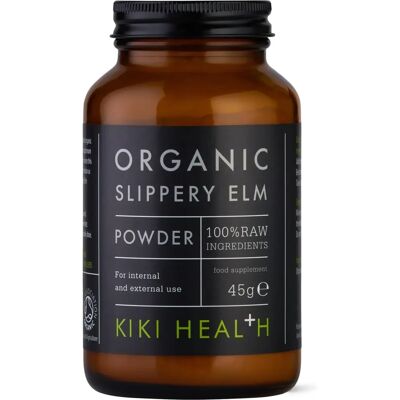 KIKI Health Organic Slippery Elm - 45g Powder - Herbal Supplement KIKI Health Organic Slippery Elm - 45g Powder - Herbal Supplement