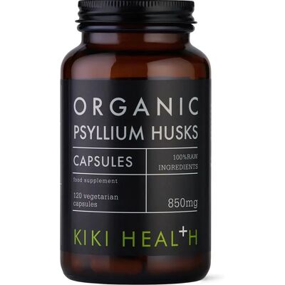 KIKI Health Organiczne Łuski Psyllium - 120 Vegicaps KIKI Health Organiczne Łuski Psyllium - 120 Vegicaps