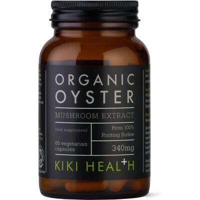 KIKI Health Organic Oyster Mushroom Extract - 60 Vegicaps KIKI Health Organic Oyster Mushroom Extract - 60 Vegicaps