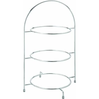 Soporte para pasteles de 3 niveles Utopia Chrome - Cake Stand Soporte para pasteles de 3 niveles Utopia Chrome - Cake Stand