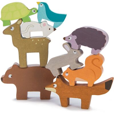Le Toy Van LPL087 Wooden Animal Stacking Toy - Toy Playset Le Toy Van LPL087 Wooden Animal Stacking Toy - Toy Playset