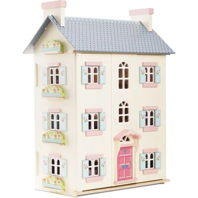 Le Toy Van Cherry Tree Hall Dollhouse - 4 Storey Wooden Playhouse for Kids Le Toy Van Cherry Tree Hall Dollhouse - 4 Storey Wooden Playhouse for Kids