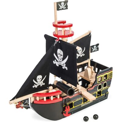 Le Toy Van Barbarossa Piratenschiff - Holzspielzeug für Kinder ab 3 Jahren Le Toy Van Barbarossa Piratenschiff - Holzspielzeug für Kinder ab 3 Jahren