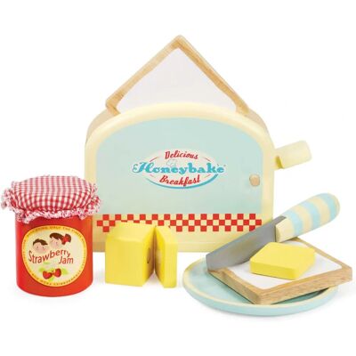 Ensemble de Jeu - Grille-Pain et Toast Honeybake - Jeu de Rôle Cuisine - Sûr pour Enfants 3+板 Ensemble de Jeu - Grille-Pain et Toast Honeybake - Jeu de Rôle Cuisine - Sûr pour Enfants 3+板