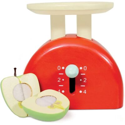 Le Toy Van TV289 Holz-Küchenwaage mit Apfel - Rollenspielzeug Le Toy Van TV289 Holz-Küchenwaage mit Apfel - Rollenspielzeug