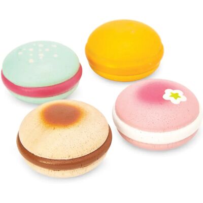 Le Toy Van Holz-Macarons - 4 Farben - Spielzeug zum Nachspielen Le Toy Van Holz-Macarons - 4 Farben - Spielzeug zum Nachspielen
