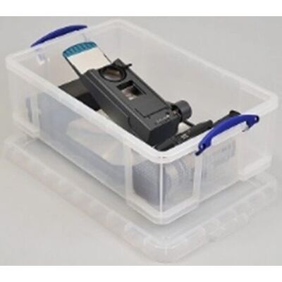 Really Useful Contenitore di Stoccaggio in Plastica 50L - Impilabile, Trasparente Really Useful Contenitore di Stoccaggio in Plastica 50L - Impilabile, Trasparente