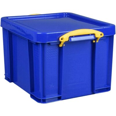 Really Useful Boîte de Rangement Bleue - 35L - Boîte de Rangement - Publicité Really Useful Boîte de Rangement Bleue - 35L - Boîte de Rangement - Publicité