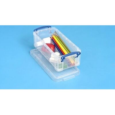 Boîtes de Rangement Really Useful Boxes 0.9C - Rectangulaires - Transparentes - Publicité Boîtes de Rangement Really Useful Boxes 0.9C - Rectangulaires - Transparentes - Publicité