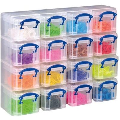 Really Useful Boxes UB03KUB Storage Box - Rectangular Plastic Transparent Really Useful Boxes UB03KUB Storage Box - Rectangular Plastic Transparent