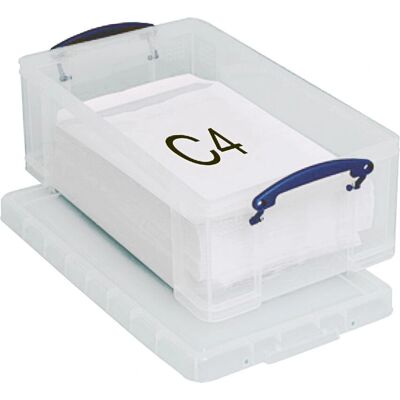 Really Useful Caixa de Armazenamento de Plástico 12 L com Tampa - Caixa de Armazenamento Really Useful Caixa de Armazenamento de Plástico 12 L com Tampa - Caixa de Armazenamento