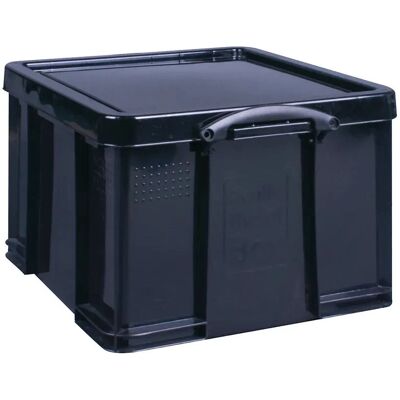 Really Useful 42L Black Recycled Plastic Storage Box Really Useful 42L Black Recycled Plastic Storage Box
