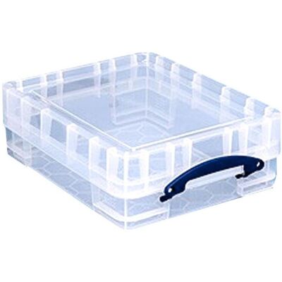 Boîte de Rangement Really Useful - 11L Transparent - Publicité Boîte de Rangement Really Useful - 11L Transparent - Publicité