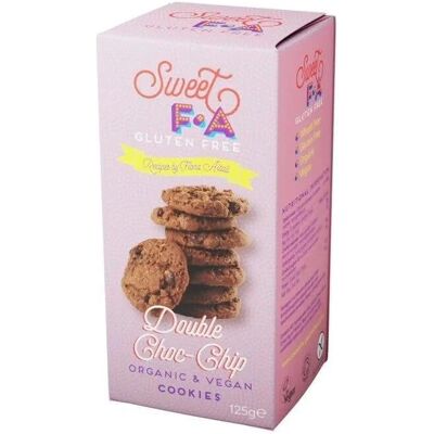 Sweet FA Økologiske glutenfrie veganske dobbelt sjokoladekjeks - Kjeks Sweet FA Økologiske glutenfrie veganske dobbelt sjokoladekjeks - Kjeks