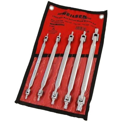 Neilsen Swivel Head Wrench Set - T15 to T60 - 5 Pieces Neilsen Swivel Head Wrench Set - T15 to T60 - 5 Pieces