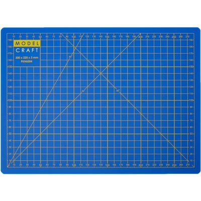 Modelcraft A4 Self-Heal Cutting Mat - A4, Blue, Durable Modelcraft A4 Self-Heal Cutting Mat - A4, Blue, Durable