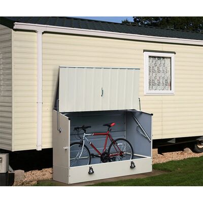 Trimetals Cream Protect-a-Cycle Garden Storage - Secure Bike Store Trimetals Cream Protect-a-Cycle Garden Storage - Secure Bike Store