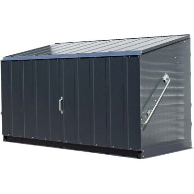Trimetals Storeguard Metal Garden Storage Shed - Anthracite - Lockable and Fire Resistant Trimetals Storeguard Metal Garden Storage Shed - Anthracite - Lockable and Fire Resistant