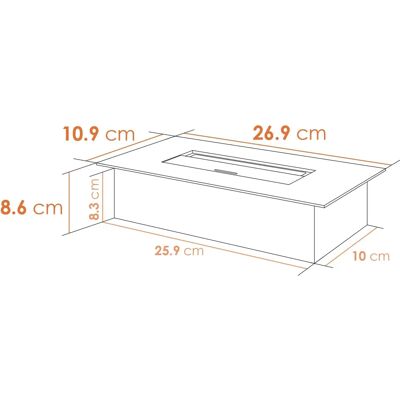 Adam Small Bio Ethanol Burner - Stainless Steel - 1.5 Litre - Ethanol burner Adam Small Bio Ethanol Burner - Stainless Steel - 1.5 Litre - Ethanol burner