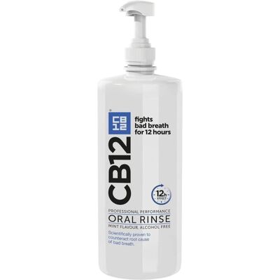 CB12 Mint Menthol Mouthwash - Long Lasting Fresh Breath - 1L CB12 Mint Menthol Mouthwash - Long Lasting Fresh Breath - 1L