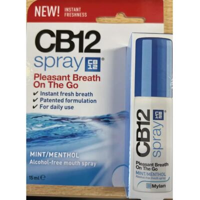 Spray Breath Frais Menthe CB12 - 15ml - Publicité Spray Breath Frais Menthe CB12 - 15ml - Publicité